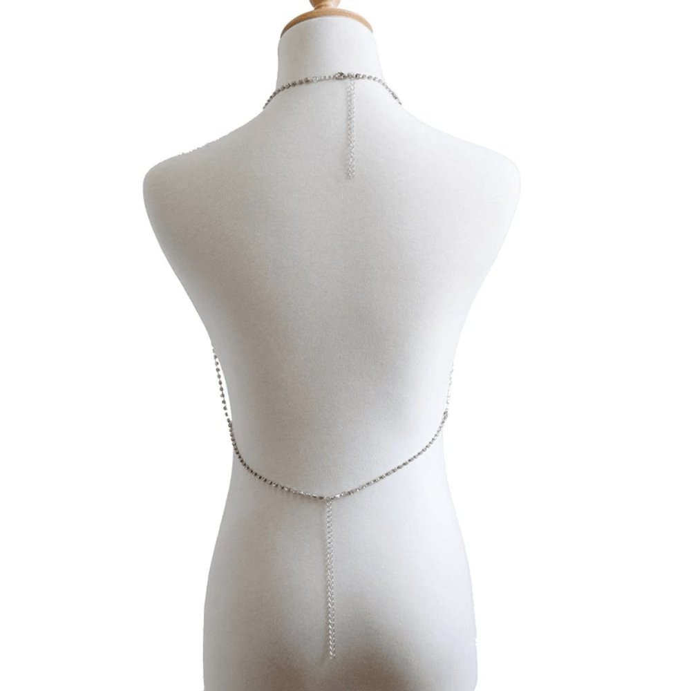 New Sexy Crystal Bra Necklace.Body Chain. - Picture 4 of 8